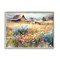 Stupell Industries Horse in Farmhouse Meadow Black Framed Giclee Art